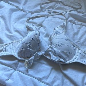 White cute bikini top